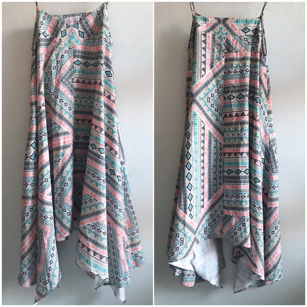 Devlin Tribal Dress Swim Coverup X-Small